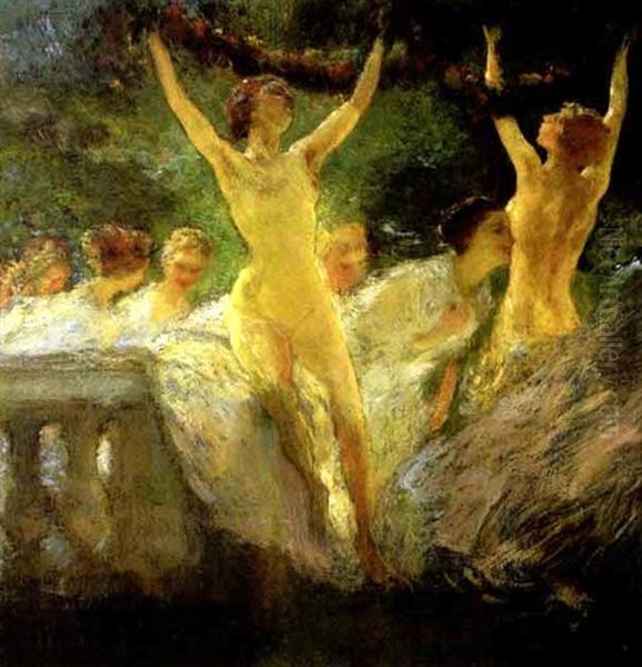 La Danse Oil Painting by Gaston La Touche