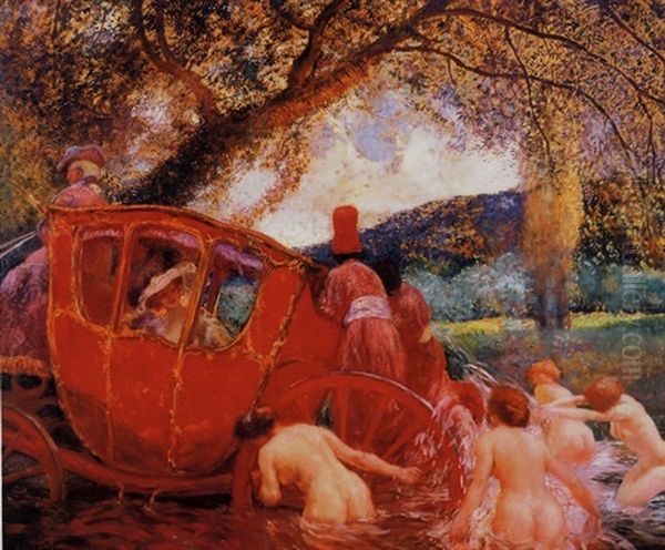 The Rescue Oil Painting by Gaston La Touche