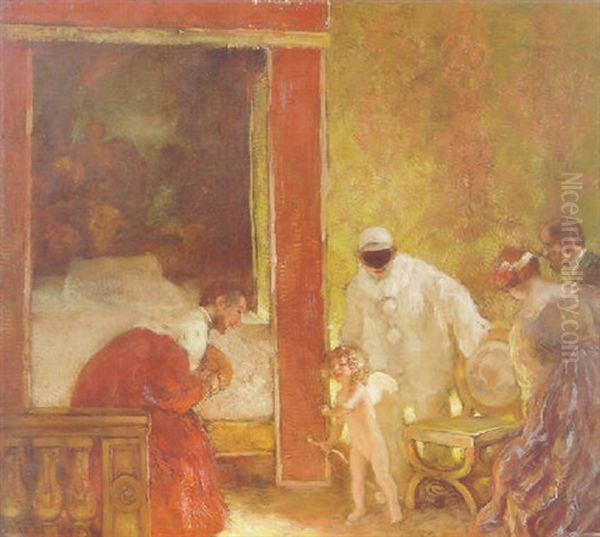 Love The Conqueror Oil Painting by Gaston La Touche