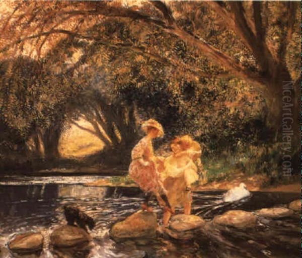 Le Passage Difficile Oil Painting by Gaston La Touche