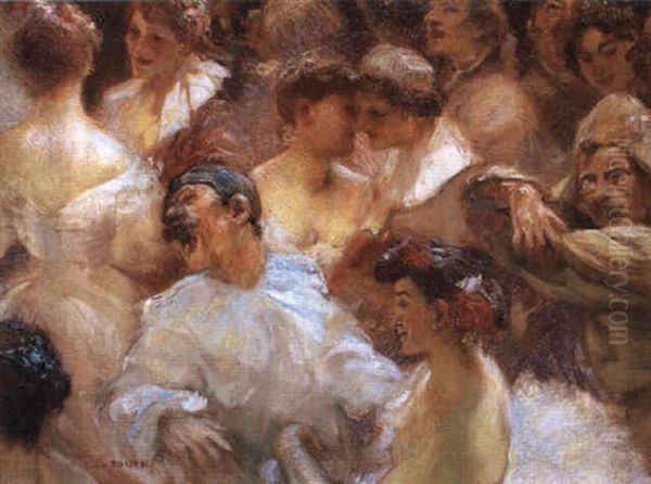 Le Carnaval Oil Painting by Gaston La Touche