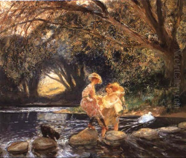 Le Passage Difficile Oil Painting by Gaston La Touche