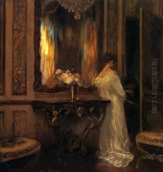 Le Pretendant Oil Painting by Gaston La Touche