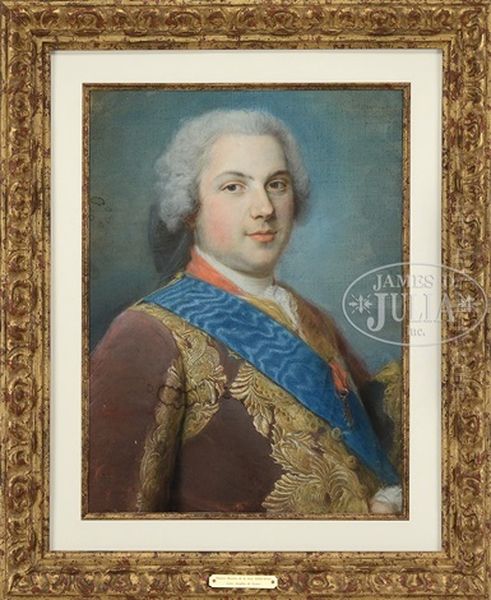 Portrait Of Louis, Dauphin De France by Maurice Quentin de La Tour