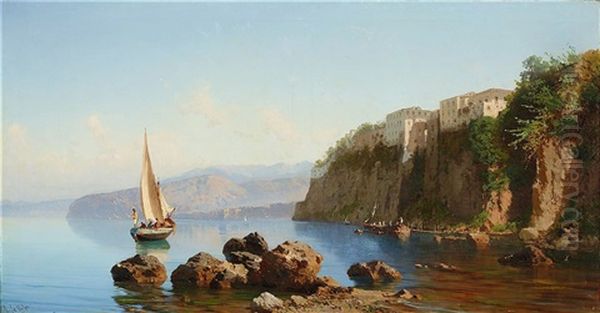 Sorrento, La Casa Del Tasso Oil Painting by Alessandro la Volpe