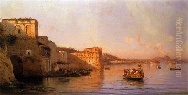 Palazzo Donanna, Napoli Oil Painting by Alessandro la Volpe