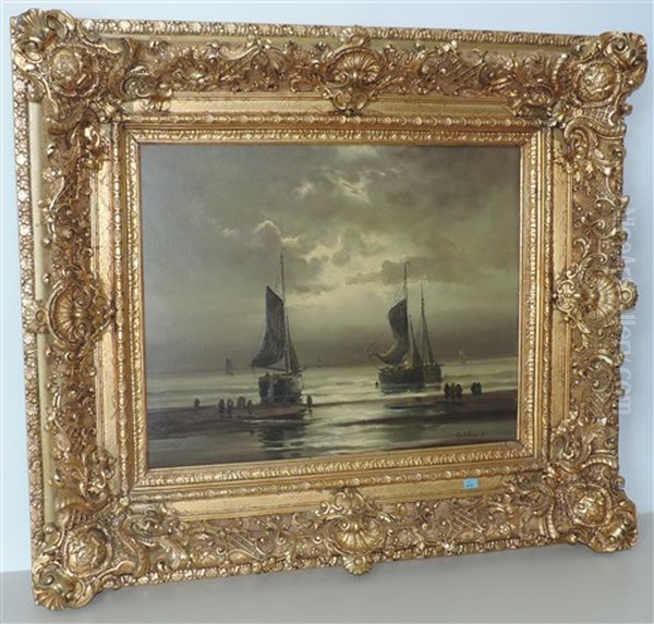 Marine Oil Painting by Gerard Van Der Laan