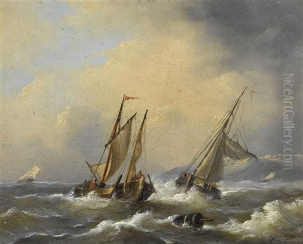 Marine Oil Painting by Gerard Van Der Laan