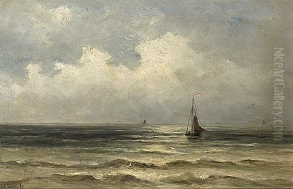 Ouder Scheveningen Oil Painting by Gerard Van Der Laan