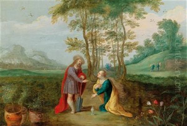 Noli Me Tangere Oil Painting by Jasper van der Laanen