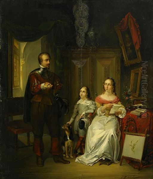 Brevet Oil Painting by Jan Hendrik van de Laar