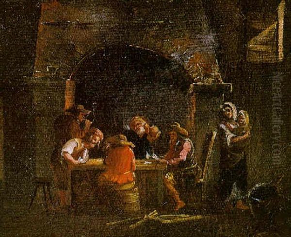 Interno Di Taverna Oil Painting by Roeland van Laar