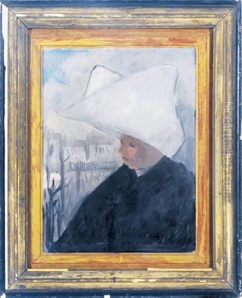 Sister Of Mercy Oil Painting by Lucien A. Labaudt