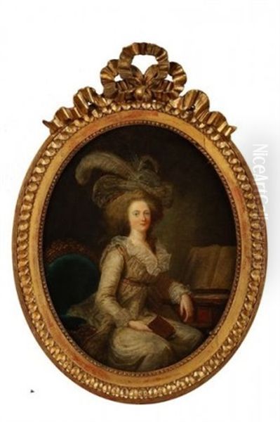 Portrait De Madame Elisabeth Oil Painting by Adelaide Labille-Guiard