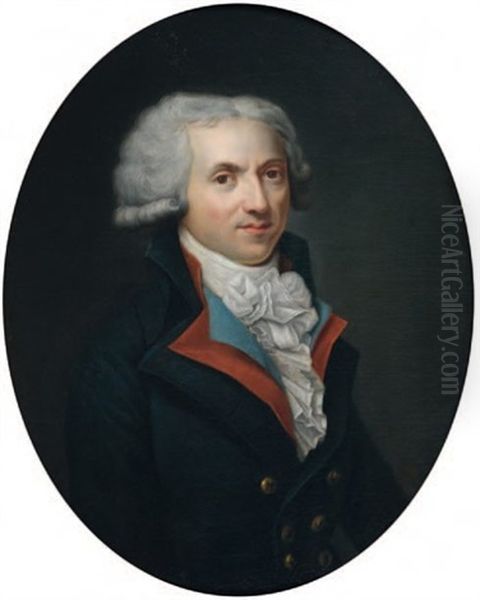 Portrait Du Conventionnel Vergniaud Chef Des Girondins Oil Painting by Adelaide Labille-Guiard