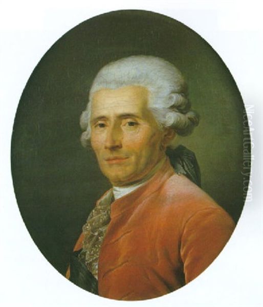 Portrait Du Peintre Joseph Marie Vien Oil Painting by Adelaide Labille-Guiard