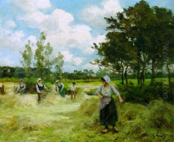 Heuernte Oil Painting by Eugene Labitte