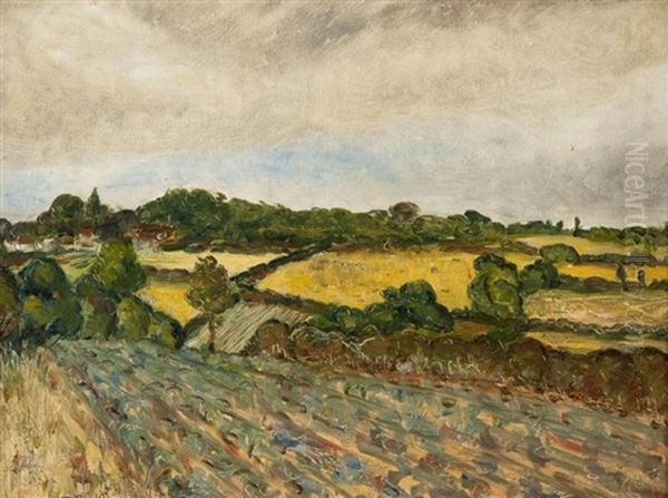 Vue Des Champs Oil Painting by Jean-Emile Laboureur