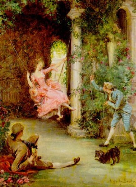 The Swing Oil Painting by Auguste de (Breley) LaBrely