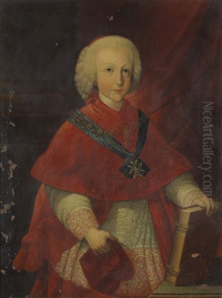 A Portrait Of Cardinal-infante Ferdinand Of Austria Oil Painting by Pietro Labruzzi