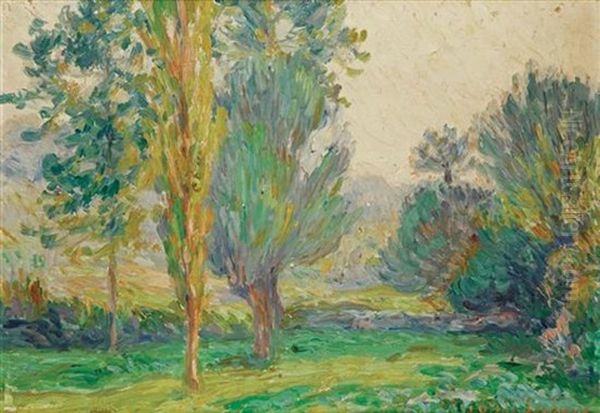 Paysage Aux Arbres Oil Painting by Joseph Vital Lacaze