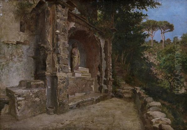 Santuario Campestre Oil Painting by Valerio Laccetti