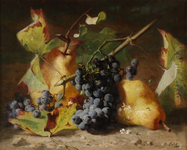 Fruchtestillleben Oil Painting by Andreas Lach