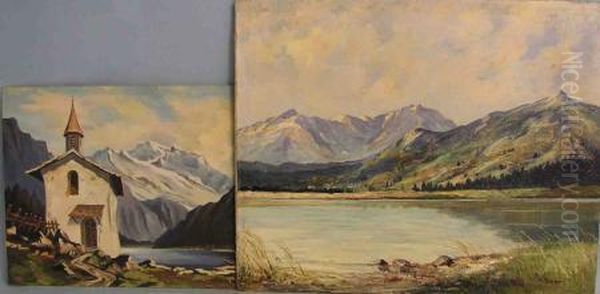 See Vor Bergmassiv Oil Painting by George Beer