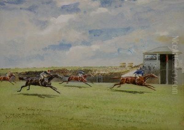 'the Derby Oil Painting by John Beer