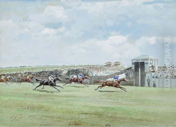 The Derby Oil Painting by John Beer