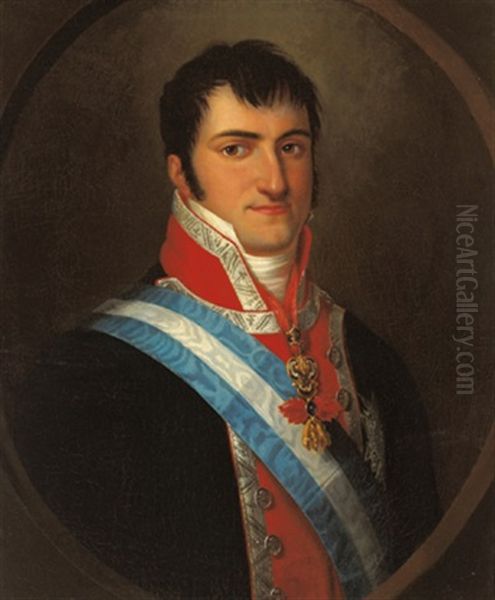 Bildnis Konig Ferdinand Vii. Von Spanien Oil Painting by Francisco Jose Pablo Lacoma