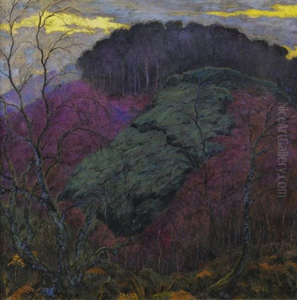 Crepuscule Au Vignage Oil Painting by Georges Lacombe