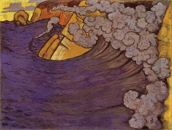 Lame Violette Oil Painting by Georges Lacombe