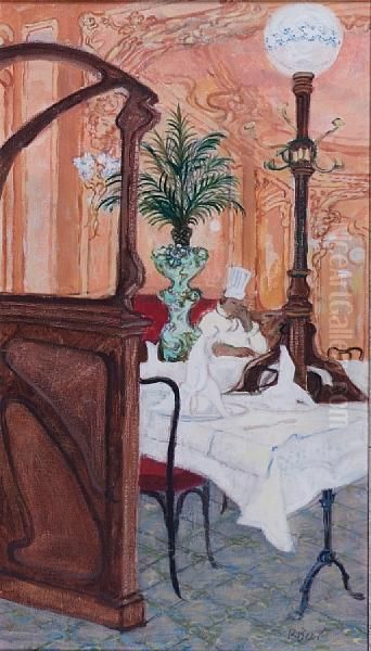 Restaurant Julien Iv Oil Painting by John Axel Beer