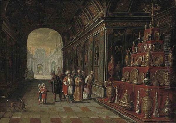 The Temple Of Solomon Oil Painting by Juan de LaCorte