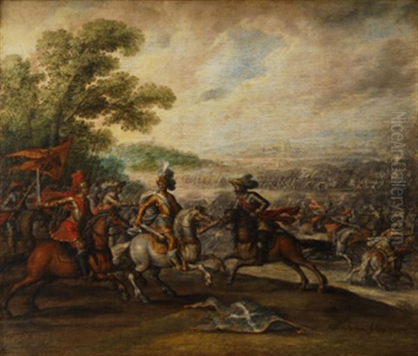 Batalla De Pavia Oil Painting by Juan de LaCorte