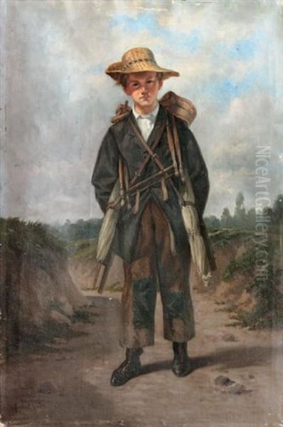 Le Colporteur Oil Painting by Pierre-Eugene Lacoste