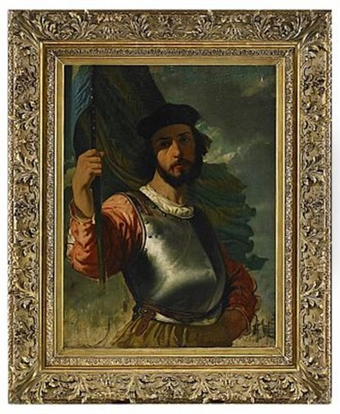 Fanbarare Ikladd Harnesk Oil Painting by Pierre-Eugene Lacoste