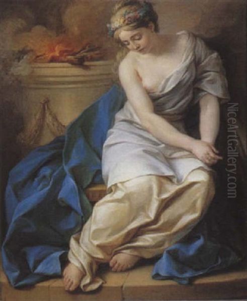 Une Vesta;e by Pierre (Pere) (Delacour) Lacour