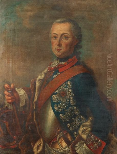 Fredrik The Great Of Preussia Oil Painting by Pierre Frederic de LaCroix