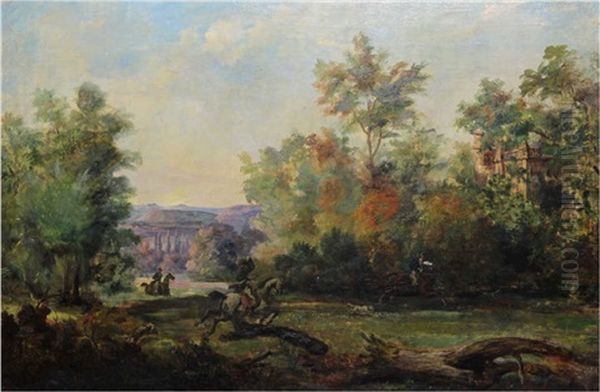 Chasse Au Renard Oil Painting by Charles John de Lacy