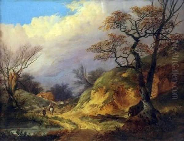 The Last Leaves Of Summer Oil Painting by John Berney Ladbrooke