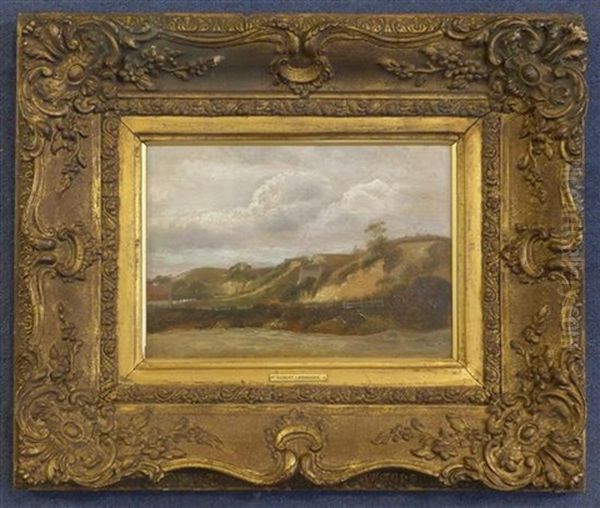 Coastal Landscape Oil Painting by Robert Ladbrooke