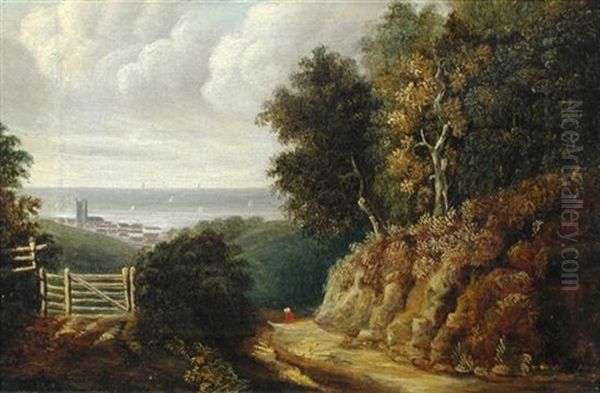 View Of Cromer, Norfolk Oil Painting by Robert Ladbrooke