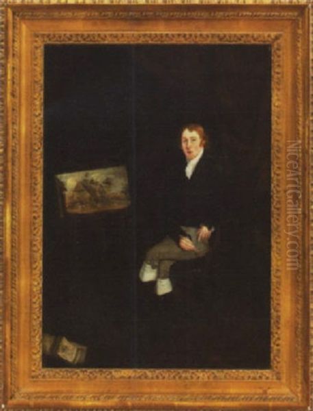 Portrait Of Robert Dixon, Landscape Painter Oil Painting by Robert Ladbrooke