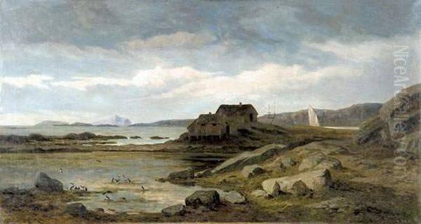 Gjoesvaer, Cap Nord, Norvege Oil Painting by Euphrosine Beernaert