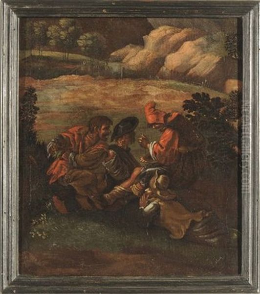 Contadini Oil Painting by Pieter Jacobsz. van Laer