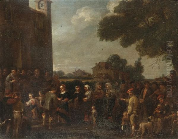 Bambocciade Oil Painting by Pieter Jacobsz. van Laer