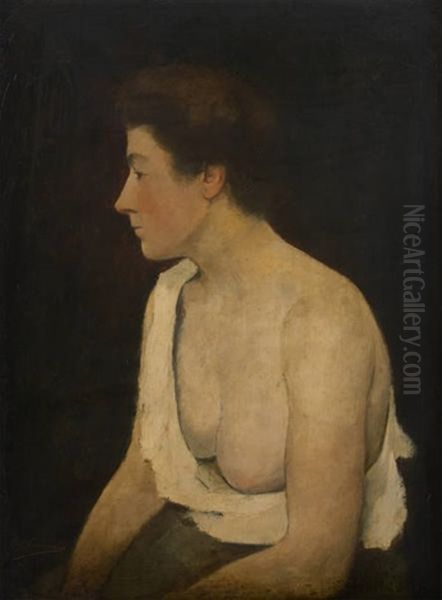 Feminine (study) Oil Painting by Eugene Jules Joseph Laermans