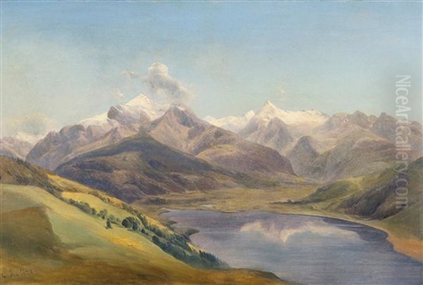 Zellersee Oil Painting by Carl Lafite